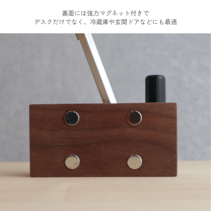 木製ナンバープレート ペン立て・印鑑スタンド